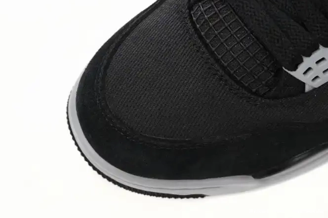 Official Maikesneakers Air Jordan Black 4 Canvas DH7138-006 0429